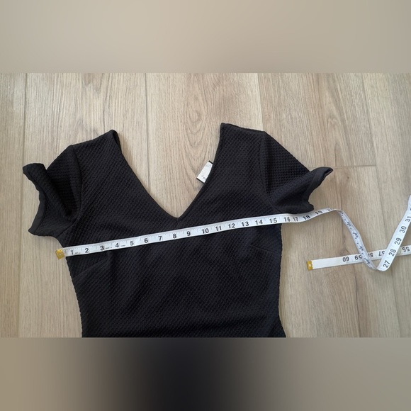 Armani Exchange Black Textured Mini Dress - Picture 6 of 8